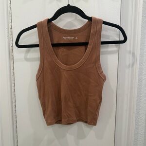 Abercrombie & Fitch Soft Essentials Cropped Cotton Tank